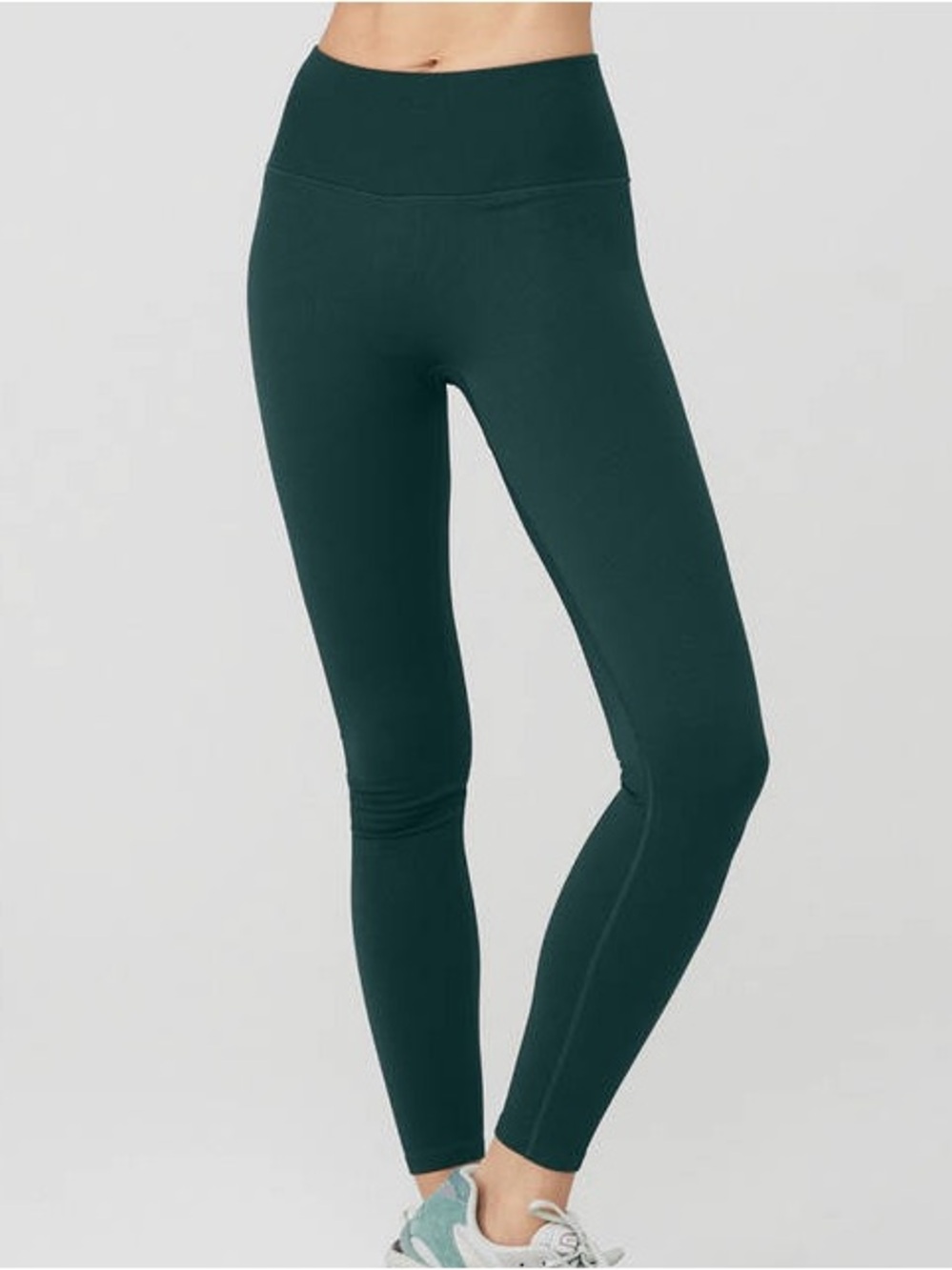 ALO Yoga Seamless HW Ribbed Leggings Midnight Green